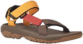 TEVA Men's Hurricane Xlt2 Sandals with EVA Foam Midsole and Rugged Durabrasion Rubber Outsole, Golden Orange/Teak Multi, 8