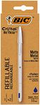 PACK BIC CRISTAL RE NEW - BLEU 1 STYLO-BILLE BIC CRISTAL RE NEW + 2 RECHARGES - POINTE MOYENNE (1.0MM)