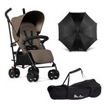 Silver Cross - Pop Pushchair - Parasol & Travel Bag - Foldable Travel Stroller - Adjustable Seat - Newborn to 4 Years - Cobble