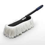 Hiker by Varroc Multi-Purpose Car Duster | Wax-Treated Microfiber Brush for Scratch-Free Cleaning | Long Handle, Reusable, Ideal for Car, Truck, SUV & Home Use