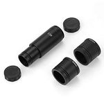 Microscope Adapter 0.5× C-mount Lens Adapter Set, 23.2mm, 30mm and 30.5mm Ports for CCD Camera and Digital Eyepiece