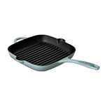 Denby - Pavilion Blue Cast Iron Griddle Pan 25cm - Oven Safe, For All Hob Types, Induction, Gas, Electric, Non Stick