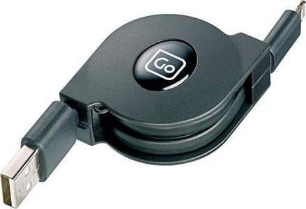 Go-Travel Retractable Lightning Cable, Black
