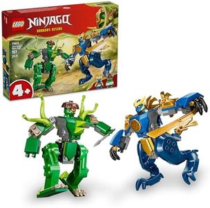 LEGO NINJAGO Jay’s Dragon Mech Fight - Mech Toy - Playset with 2 Minifigures - 71853
