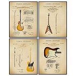 Famous Guitars Patent Print Set - V