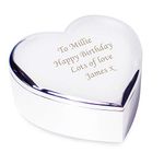 Custom Personalised Laser Engraved Heart Trinket - Birthdays, Weddings, For Mum, Teacher, For Her.