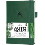 Clever Fox Auto Mileage Log Book – Vehicle Logbook with Mileage, Expense, Gas Consumption & Lubrication Trackers – Driving Logger for Car Records – A5 Size, 1,674 Mileage Entries (Forest Green)