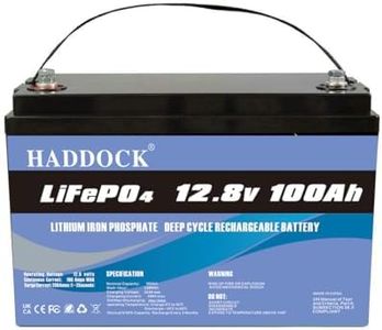 12V 100Ah LiFePO4 Battery Lithium leisure battery, Lithium Iron Phosphate Battery instead of car AGM battery or deep cycle battery, for RV, Boat, Marine, Solar System,mobility scooter battery.