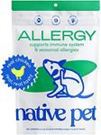 Native Pet Dog Allergy Chews – Natural Dog Skin Allergies Treatment – Anti Itch for Dogs - Dog Allergy Relief – Itch Relief & Allergy Support for Dogs – Dog Probiotics for Itchy Skin - 120 Chews