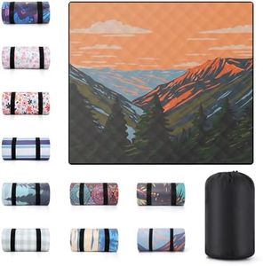 memKiya 80x80 Waterproof Picnic Blankets Outdoor Sandless Beach Blanket Foldable Padded Ground Grass Park Lawn Mat Tent Camping Rug Backpack Hiking Roadtrip Gadgets Gifts Rv Car Travel Trailers Items