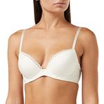 Calvin Klein - Seductive Comfort Padded Push-Up Bra, Cream - 77% Polyamide, 23% Elastane - Lingerie Essentials - Calvin Klein Womens - 0C30