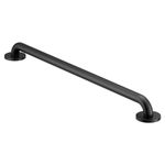 Moen Concealed Grab Bar AC Matte Black 30-Inch Bathroom Safety Grab Bar, R8730BL