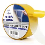 TAPEBEAR Heavy-Duty Double Side Carpet Tape, Removable Carpet Tape for Area Rugs, Multipurpose Gripper Non Slip Tape for Wood Floor and Outdoor Rugs, Residue-Free, 2inch X 40yard(50mm x 36m)