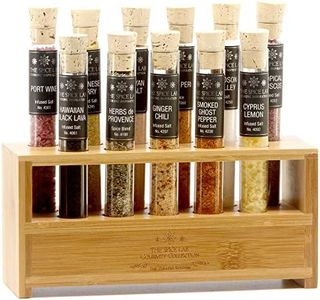 The Spice Lab Gourmet Salt Sampler Collection No. 1 – Grilling Gifts for Men & Women - 11 Pyrex Tubes - All Natural Kosher Salts Gift Set - Salt Samples from Around the World - Premium Cooking Gift