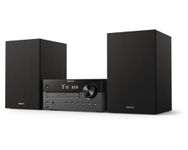 Philips Audio M4505/12 Micro Music System with Bluetooth (DAB+/FM Radio, USB, CD, MP3-CD, 60 W, Audio-In, USB Port for Charging, Bass-Reflex Loudspeakers, Digital Sound Control)