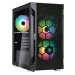 SilverStone Technology FARA H1M PRO Black Micro-ATX Tower case with Tempered Glass and Three ARGB Fans, SST-FAH1MB-PRO