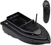 HUIOP RC Fishing Bait Boat RC Boat Fish Finder 0.75kg Loading 500M Double Motor Night Light 12000mah Large Capacity Battery,RC Fishing Boat