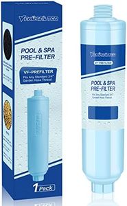 Garden Hose Filter for Filling Hot Tub, Pool, Spa, Greatly Reduces Sediment, Chlorine, Heavy Metals and Odors, Standard 3/4" Garden Hose Thread (1 pack)