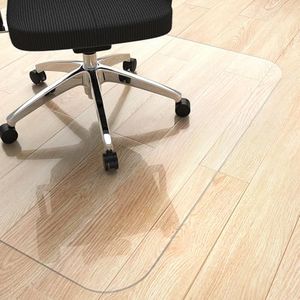 Yecaye Office Chair Mat for Hardwood Floor, 48"×48" Clear Office Floor Mat, Computer&Desk Chair Mat, PVC Heavy Duty Floor Protector Chair Mats for Rolling Chairs, Can't be Used on Carpet