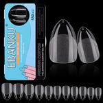 EBANKU 550PCS Full Cover Nail Tips, Frosted Nails Tip Press on Nails Acrylic Fake Nails Artificial Fingernails Tip for Girls Women Nail Salons and DIY at Home (Short Stiletto)