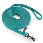 Wolfone 10ft Green Long Leash Waterproof Training Dog Leash， Durable Easy Care Leash Fit for Recall， Swimming， Camping， Beach， Hunting， Walking