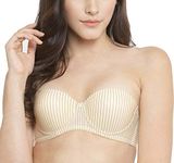 Brachy Women's Printed Underwired Padded Push-up Bra BCA_DCPLIWO01_30B_Nude