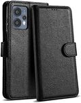 Case Collection for Motorola Moto G13 / G23 / G53 5G Case - Leather Folio Flip Kickstand Shockproof Cover with RFID Blocking Card Slots Wallet for Motorola G13 Phone Case Black