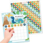 Hadley Designs Sticker Chart For Kids Behavior - 25-pack Sticker Reward Chart For Kids, Sticker Charts For Kids Incentives, Star Chart For Kids Behavior, Incentive Chart For Home and Classroom Use