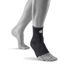 Bauerfeind Sports Ankle Support Dynamic - Ankle Compression Sleeve for Freedom of Movement - 3D AirKnit Fabric for Breathability - Premium Quality & Washable (Medium, All Black)