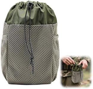 YIBOBO 2Pcs Saddle Hunting Storage Bags, Mesh Hunting Dump Pouch with Drawstring Closure, Easily Attaches to Any Saddle, Hunt Accessories (2)