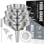 Walfos 3Pcs Kitchen Funnel with 2 R