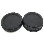 SUPERNIC Camera Body Cap and Rear Lens Cover Compatible with Nikon DSLR Cameras