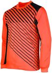 Vizari Arroyo Youth Soccer Goalkeeper Jersey for Youths | Shock Absorbing Long Sleeve Goalie Jersey Orange/Navy