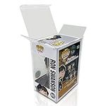 EcoTEK Protectors 4-Inch Funko Pop Protector, 0.50mm Crystal Clear, Heavy Duty, Acid-Free Storage Box and Display Case with Film and Locking Tab (80 Pack)