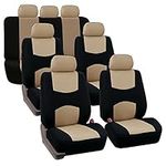 TLH Flat Cloth Beige Seat Covers 3 
