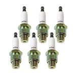 Set of 6 Spark Plugs Non Resistor BU8H / BU 8 H / 6431 (6)