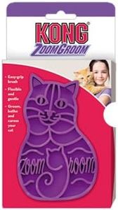 KONG Cat ZoomGroom - Soft Rubber Grooming and Massage Brush for Cats