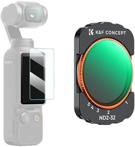 K&F Concept Variable ND Filter for DJI Osmo Pocket 3 Creator Combo, ND2-32 Neutral Density VND Filter, Magnetic Installation, Multi-Coated Optical Glass