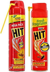 HIT Crawling Insect Killer – Cockroach Killer Spray (700ml) & HIT Flying Insect Killer - Mosquito & Fly Killer Spray (400ml) & Malaria & HIT Spray - Crawling Insect Killer (200ml)