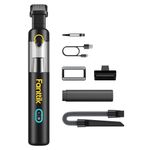 Fanttik Slim V8 Mate Cordless Car Vacuum High Power, 12000Pa/30AW, RobustClean™ Handheld Vacuum with Flexible Hose and Pet Brush, 2H Fast Charge, Portable Vacuum for Car Interior Home Cleaning, Black