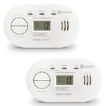 2 Pack Kidde 5DCO 10 Year Life Digital Display Carbon Monoxide Alarm
