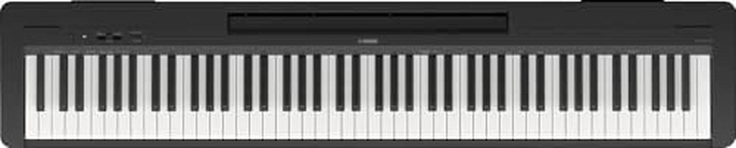 Yamaha P-145BT Portable Keyboard – Compact Piano with Graded-Hammer-Compact Keyboard with 88 Weighted Keys and 10 Voices, Bluetooth – Black