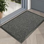 GULLAMBO Door Mat Indoor Washable Doormats inside Large Small thin Floor Kitchen Mats Non Slip Washable indoor mats, Dirt Trapper Absorbent Front entrance mats