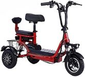 Electric Tricycle Folding Mobility Scooter - Lightweight and Portable Power Scooter with Seat for Adults and Elderly - 440lbs Max Weight Capacity