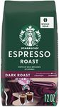 Starbucks Whole Bean Coffee, Dark Roast Coffee, Espresso Roast, 100% Arabica, 1 bag (12 oz)