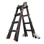 Little Giant Ladders 1304-017 Velocity PRO Multi-purpose Ladders, 4 Tread, Superior Anodised Finish, EN131