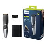 Philips Beard & Stubble Trimmer/Hair Clipper for Men BT3222/13, Series 3000, 20 Length Settings, 60 Min. Runtime, Self-Sharpening Metal Blades, UK 3-Pin Plug, Silver