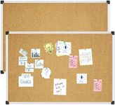 XBoard Cork Board Notice Cork Bulletin Board (36" x 24", 2, Pack)