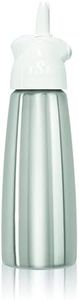 iSi Easy Whip Plus (1 Pint) - Cream Whipper with Stainless Steel Bottle, Easy to Use for Homemade Flavored Toppings, Desserts, Sauces - Compact Kitchen Tool, Great for Beginner Chefs (White)