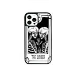 Skeleton Lovers Witchy Tarot Skeletons Phone Case/Cover Compatible with iPhone 12/12 Pro Rubber